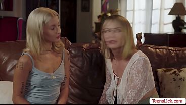 Two Blondes Passionate Lesbian Sex