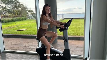 Why is it so trendy right now to dress so sexily at the gym?? This guy couldn’t control his excitement—he grabbed the brunette’s ass and then fucked her hard