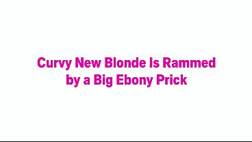 Blonde BBW Lucky B Treats Herself to a Big Black Cock