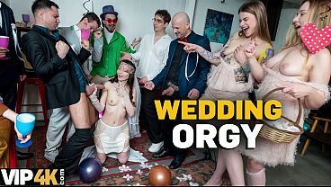 BRIDE4K. A Wedding Orgy with one Bride, her Husband, and two of his friends