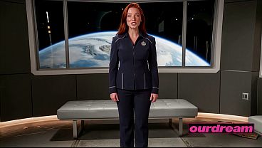 Busty Redhead Starship Officer Sucks And Fucks On The Observation Deck (ai-generated)