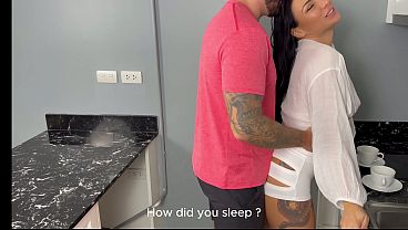 Cheating Wife has Fun with a Colleague while on a Business Trip.