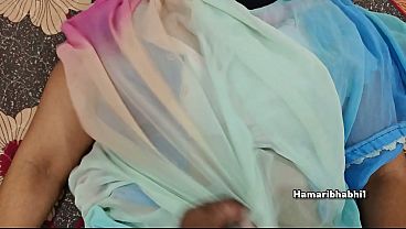 Chubby Desi Housewife in Saree Gets Her Big Ass Fucked in Doggystyle and Missionary with Loud Moaning.