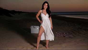Curvy Dark Haired Babe Fucked On A Deserted Beach At Sunset Creampie (ai-generated)