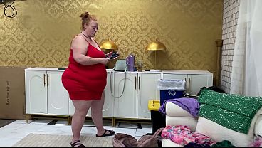 Gigantic Redhead Julie Ginger Never Skips a BBC JM1522