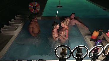 Group Hot Tub Sex Deliah Grace, Nikki Zee WCA Productions