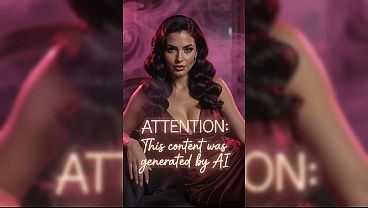 Hot, tanned brunette – her breasts drive me crazy – AI-generated