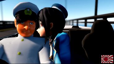 Kantai Collection – Harem sex in the car