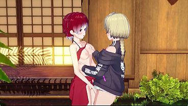 Luna and Aria Share Intimate Touching and Licking – Hentai