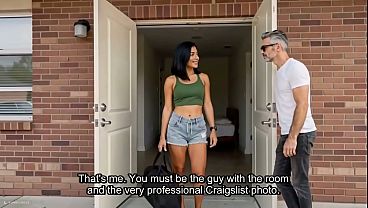 Moving In With the Guy Friend: Latina Hardcore Fuck on the Floor (AI generated)