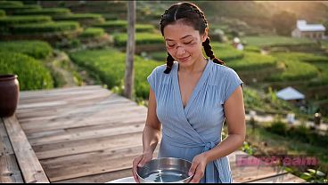 POV: Asian Kaya’s Naked Fun In The Golden Fields (ai-generated)