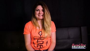 Rachel Hones Rimjob And Swallowing Skills In Her Curvy Teen Audition!