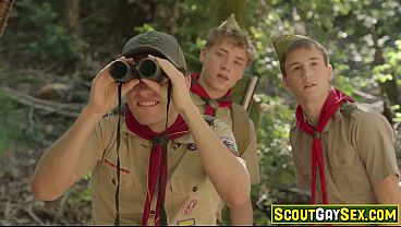 Scout boy discovers something SHOCKING in the woods through his binoculars! The scout master is making out with one of the other scout boys in the troop!