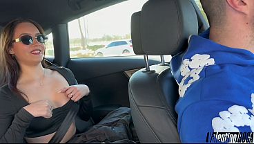 They Pick Up Stranger Michangels and Give Her DP and Double Cum