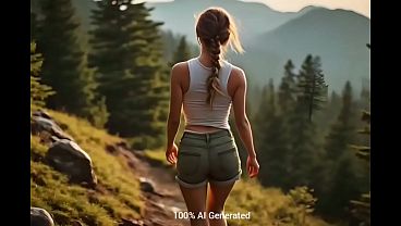Two Sexy American Hikers Threesome Fantasy (3some, Lesbian, Anal, Pussy Licking, FFM, Outdoors, Facial, Cumshot) -AI Generated