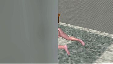 Very Beautiful 18yo Girl Rubs Pussy Doggy & Masturbates with Carrot 3D Cartoon Hentai