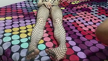 Wife in Lingerie Gets Blurry Close Up Cum Eating Close-Up