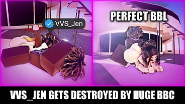 X STAR VVS JEN GETS DESTROYED BY MASSIVE BBC (ROBLOX)