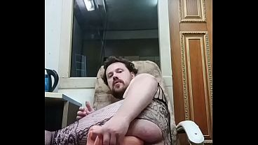 A Russian gay man with a huge butt spread his legs so that he could be thoroughly fucked in the ass!