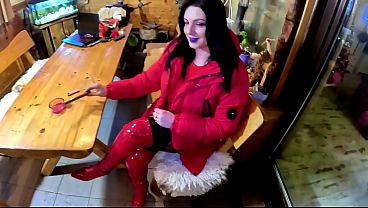 Cigar Blowjob and Ripped Pantyhose – Pussy Massage and Cum on My Downjacket preview