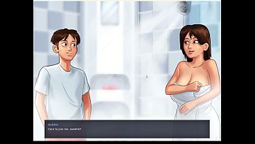 Fucked My Hot Milf Stepmom In the Shower – Summertime Saga Shower Sex
