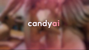 Hot Lesbian Prison Sex Busty Blonde Inmate and Female Guard – Candy AI