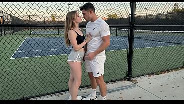 I Invited My Latina Stepsister to Watch Me Play Tennis – If I Won the Game I Would Fuck Her on the Court – I WON!! and Fucked Her Hard in Front of My Teammates (Made with AI)
