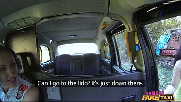 Kinky Lesbian Sexy in a London Taxi – Female Fake Taxi