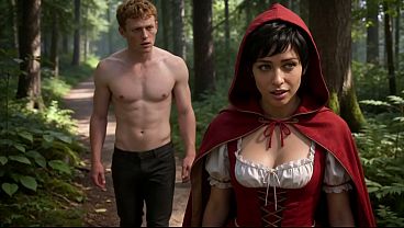 Little Red Riding Hood Gets Fucked Hard — He Fills Her Pussy in the Forest (AI)