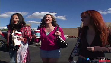 Mall sluts pick up hot strangers for BBC orgy
