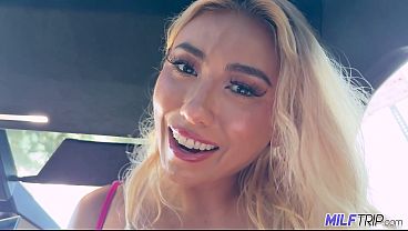 MilfTrip Busty Blonde MILF Fucks In Her Cyber Truck