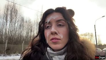 My Ex Girl Asks to Fuck For the Last Time Before Parting – Sex in a Car in Public