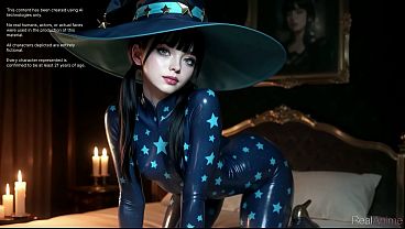 My Mona cosplay made his cock hard enough to tear open my tight hydro holes.[AI]
