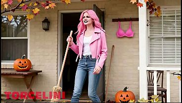 Nude Student Pink’s Halloween Photo Session by Torcelini. FULL VIDEO AI-generated characters are involved