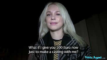 Public Agent – amateur Russian student with beautiful pair of natural tits has POV sex with my big dick