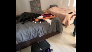 Quickie with my best friend as soon as we got to the hotel—sometimes I think she’s a nymphomaniac – Addy Rose