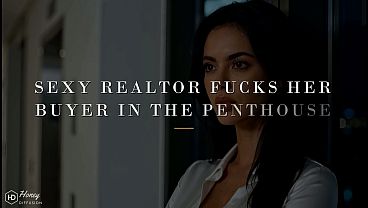 Sexy Realtor Fucks Her Buyer in the Penthouse (AI generated)