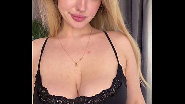 Solo girl puts clamps on her big sensitive nipples and reacts intensely