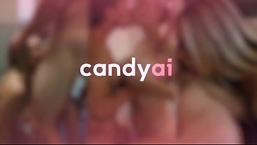 Sporty Lesbians Shower Sex – Redhead and Blonde in the Locker Room – Candy AI