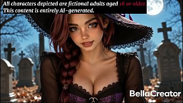 This Gorgeous 18-Year-Old Witch Will Drain Your Balls Dry (Halloween AI-Generated Special)