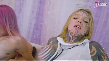 Tight tattooed ASSES gaped – ANAL with Trinity & Alexa