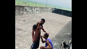 Two macho men fucking outdoor