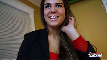 Vicky Busty Newbie Goes From Shy Smile To Greedy Oral Finish!