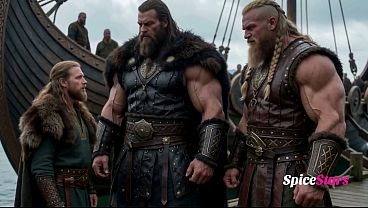 Viking MFM threesome | Viking teen gets used by two BWCs | AI generated