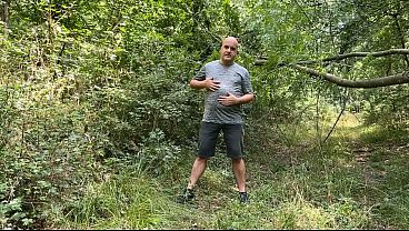 Zolee takes a risk – undresses in the forest and plays with himself